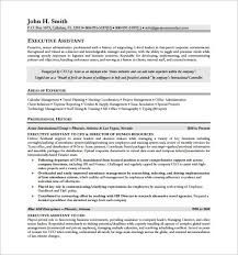     sample resume of executive assistant   azzurra castle grenada