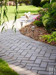 How To Lay Brick Paver Walkway Patterns