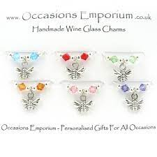 Bumble Bee Wine Glass Charms Charm