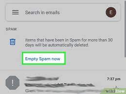 how to delete all spam emails in gmail