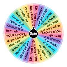 hair colors oc spin the wheel