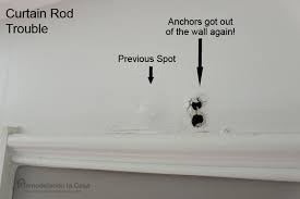 How To Repair A Curtain Rod Anchor That