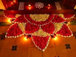 onam flower carpet and rangoli design