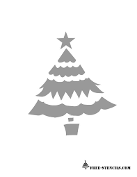 Printable Stencils Free Printable Christmas Tree Stencil