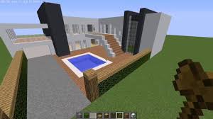 How to build a small modern house tutorial + interior (#19). Backyard House Minecraft Modern House Backyard