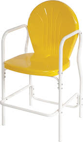 The tulip retro metal chair is perfect for creating a seating area in your garden or your patio. Torrans Manufacturing Retro Style Bellaire Bar Chair 2 Per Pack