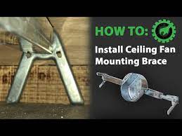 install a ceiling fan brace bracket