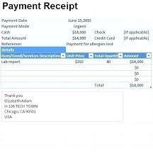 Form For Receipt Of Payment Template For A Receipt Of Payment