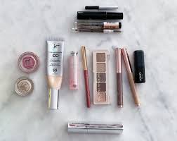 minimal makeup bag the livin