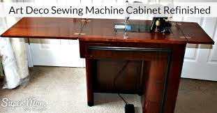 singer art deco sewing machine cabinet