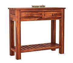 Buy Wales Console Table Honey Finish