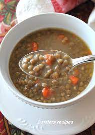 This is a spicy, flavorful and easy detox soup with red lentils and broccoli. Low Fat Lentil Soup With Veggies 2 Sisters Recipes By Anna And Liz