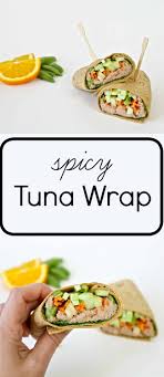 y tuna wrap healthy lunch idea