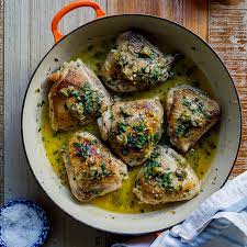 Chicken Piccata Thighs gambar png