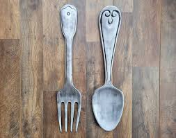 Giant Fork And Spoon Wall Decor