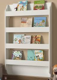 A Wall Mounted Bookshelf In The Nursery