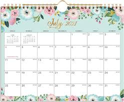 Download calendar january 2021 : Amazon Com 2021 2022 Calendar 18 Monthly Wall Calendar With Thick Paper July 2021 Dec 2022 11 X 8 5 Twin Wire Binding Hanging Hook Unlined Blocks With Julian Dates Floral Office Products