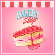 Bakery Shop Pink Background Vector 02 Free Download