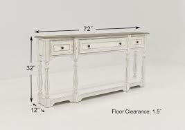 magnolia manor 72 inch console table