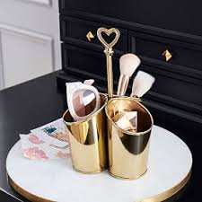 meritt gold makeup organizer cups