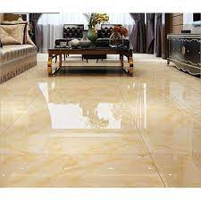 glossy finish vitrified floor tiles in