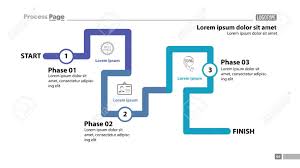 Three Phase Flow Chart Slide Template Element Of Diagram Infographic