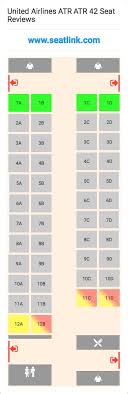 United Airlines Atr Atr 42 Seating Chart Updated December