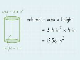 como calcular o volume de um cilindro