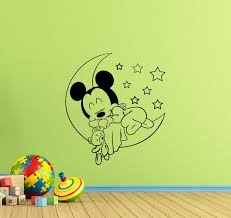 Mickey Mouse Baby Wall Decal Moon Stars