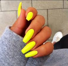 Find a nail technician in any city and book your appointment. Neon Yellow Green Square Tip Acrylic Nails Summer Nails Neon Bright Nails Yellow Nails