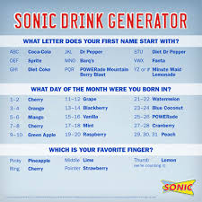 Whats Is Your Drink Combination At Sonic Check Out Our