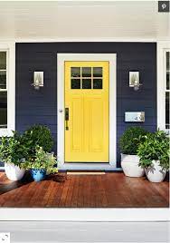 Yellow Front Door Design Ideas