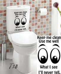 Buy Keep Me Clean Toilet Seat Decal