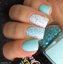 Beige dress nails, blue and beige nails, flower nail art, may nails, nail polish for blue dress, oval nails, ring finger nails, spring designs for nails. 30 Beautiful Nail Art Designs 2018 Beautybigbang