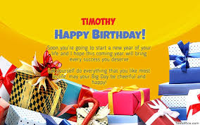 Happy Birthday Timothy Pictures Congratulations