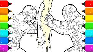 Thanos and iron man drawing war coloring pages captain civil iron man machine cremzemp me. Digital Drawing Iron Man Vs Captain America In Civil War Time Lapse Youtube