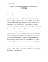 Political science research paper examples. Pdf Causal Pluralism In Political Science Integration Or Incommensurability Sharon Crasnow Academia Edu