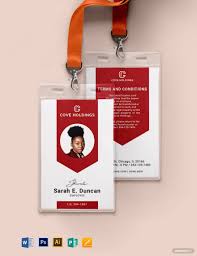 department id card exles template