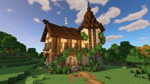 Saloon of the wild west. Minecraft Medieval House How To Build A Small House