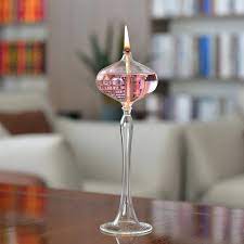 Adorable Transpa Glass Oil Lamp