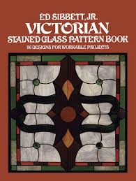 victorian stained glass pattern book by