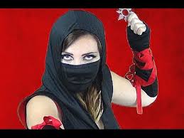 female ninja costume makeup how to