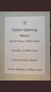 Due to scotland not recognising the easter weekend as a bank holiday. Dugard Daughters Easter Opening Times For Both Shops We Re Only Closed Easter Sunday Facebook