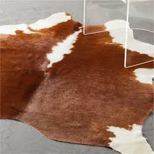 light brown white cowhide rug