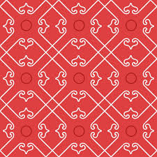 folk geometric seamless pattern with