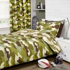 Army Camouflage Reversible Single Duvet