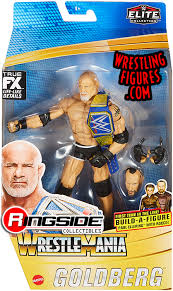 Gain access to hundreds of collectibles and wwe action figures that are popular among kids and adults alike, made from sturdy pvc material ensuring that they last long. Goldberg Wwe Elite Wrestlemania 37 Wwe Toy Wrestling Action Figure By Mattel