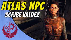 Fallout 76 Scribe Valdez Steel Dawn NPC - YouTube
