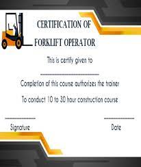 Only trained and authorized operators shall be permitted to operate a pit. 15 Forklift Certification Card Template For Training Providers Template Sumo Training Certificate Certificate Templates Forklift