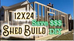 12x24 shed build part 1 you